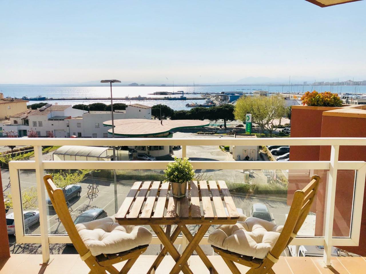 Roc Mar 3 3D - Apartamento Cerca Del Centro Y De La Playa - Terraza Con Vistas Al Mar Y Al Puerto Росас Экстерьер фото